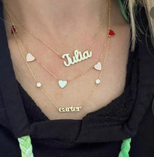 Load image into Gallery viewer, Custom Enamel Heart Necklace