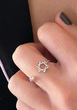 Load image into Gallery viewer, Star of David Open Ring