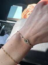 Load image into Gallery viewer, Beaded and Pave Evil Eye Bracelets