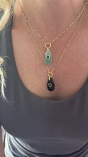 Load image into Gallery viewer, Stunning Teardrop Gemstone Charm Necklace