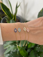 Load image into Gallery viewer, Enamel Evil Eye Bracelet