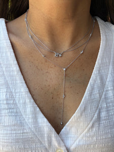 Dainty Y Lariat Necklace