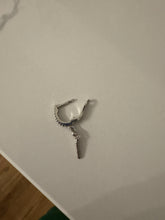 Load image into Gallery viewer, Pave “Dangle” Spike Huggies