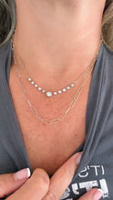 Load image into Gallery viewer, Dainty Two Tone Paperclip Chain