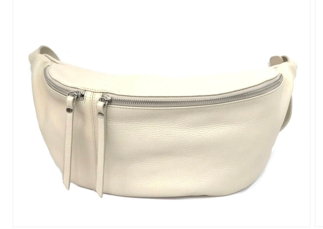 Oversized Genuine Leather Sling Bag