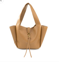 Load image into Gallery viewer, Vegan Leather Zip Closure Tote