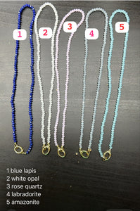 Gemstone Clasp Necklace