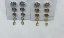 Load image into Gallery viewer, Gemstone Drop Earrings