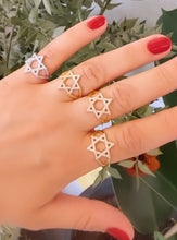 Load image into Gallery viewer, Star of David ring