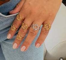 Load image into Gallery viewer, Star of David ring