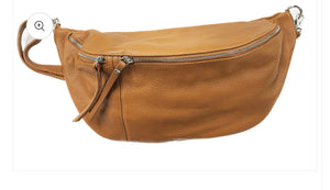 Oversized Genuine Leather Sling Bag