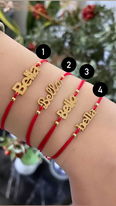 Nameplate Cord Bracelet