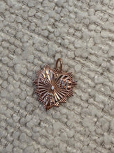 Load image into Gallery viewer, Fancy Fluted Heart Charm
