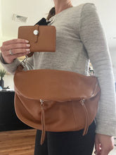Load image into Gallery viewer, Oversized Genuine Leather Sling Bag