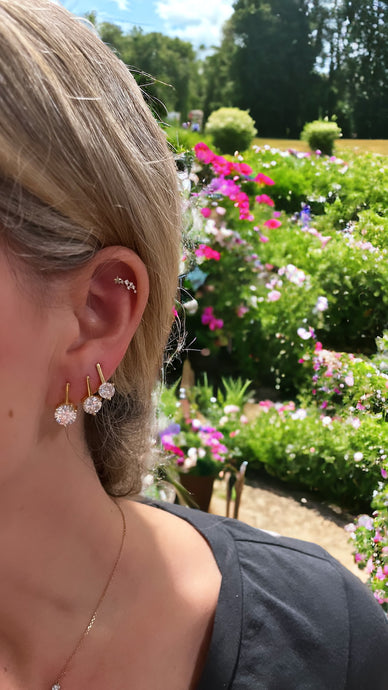 Post Back “Diamond” Drop Earrings