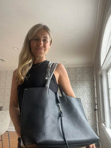 Grainy Vegan Leather Tote