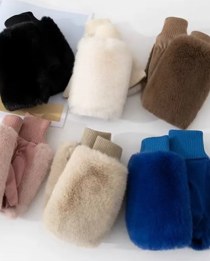 Faux Fur Gloves