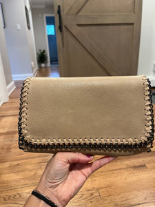 Vegan Leather Chain Clutch Bag