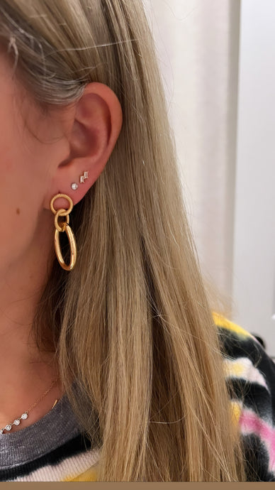 Gold Filled Oval Earrings