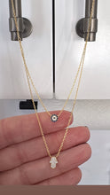 Load image into Gallery viewer, Double Layer Evil Eye and Hamsa Necklace