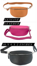 Load image into Gallery viewer, Small Genuine Leather Sling Bag