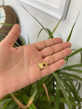 Load image into Gallery viewer, Star of David Heart Necklace