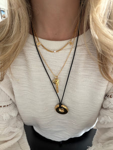 Double Bubble Initial Necklace