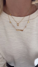 Load image into Gallery viewer, Pave Boy / Girl + Initial Necklace