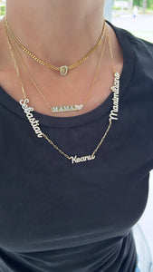 MAMA Bar Heart Necklace