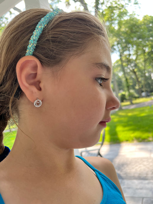 Butterfly Circle Huggies