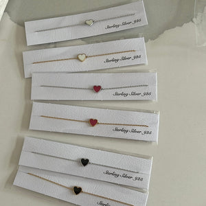 Enamel Heart Bracelets