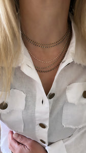 Color Beaded Choker Necklaces