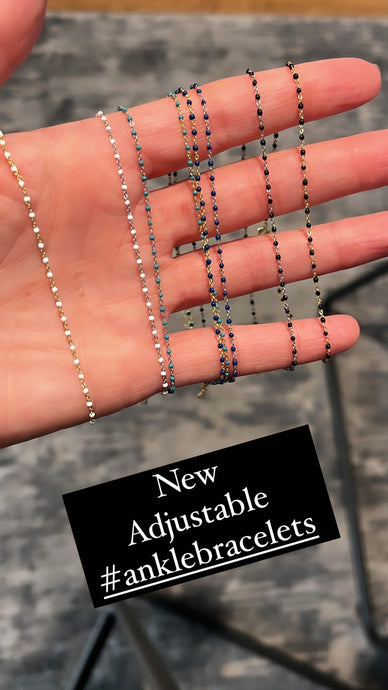 Color Beaded Ankle Bracelets