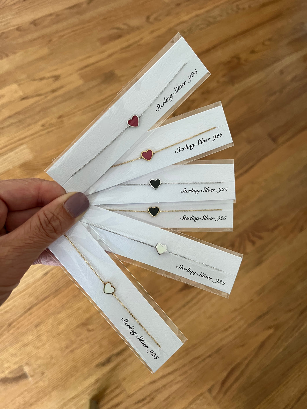 Enamel Heart Bracelets