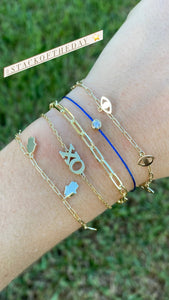 Hamsa Charm Link Bracelet
