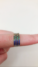 Load image into Gallery viewer, Gorgeous quadruple rainbow band