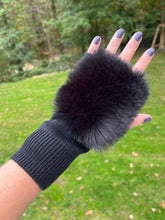 Load image into Gallery viewer, Gorgeous Cashmere Blend and Faux Fur Fingerless Gloves