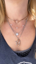 Load image into Gallery viewer, Single Bubble Initial on Cuban Link or Paperclip Chain