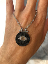 Load image into Gallery viewer, Evil Eye Stone Disc Necklace
