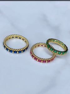 Gemstone Stacking Bands