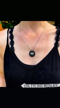 Load image into Gallery viewer, Evil Eye Stone Disc Necklace