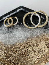Load image into Gallery viewer, Gorgeous pave and enamel hoops