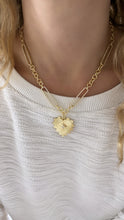 Load image into Gallery viewer, Gold Statement Heart Necklace