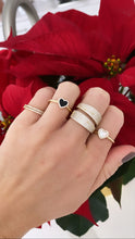 Load image into Gallery viewer, Enamel and CZ Heart Ring