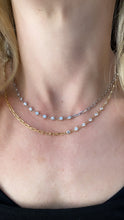 Load image into Gallery viewer, Bezel and Paper Clip Necklace