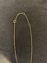 Load image into Gallery viewer, Gold eye necklace with CZ stone