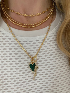 Gold Filled Puffer Link Necklaces