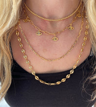 Load image into Gallery viewer, Gold Filled Puffer Link Necklaces