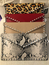Load image into Gallery viewer, Studded Envelope Clutch