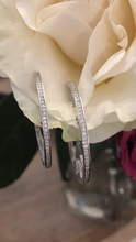 Load image into Gallery viewer, Gorgeous CZ and Colored Stone Hoops